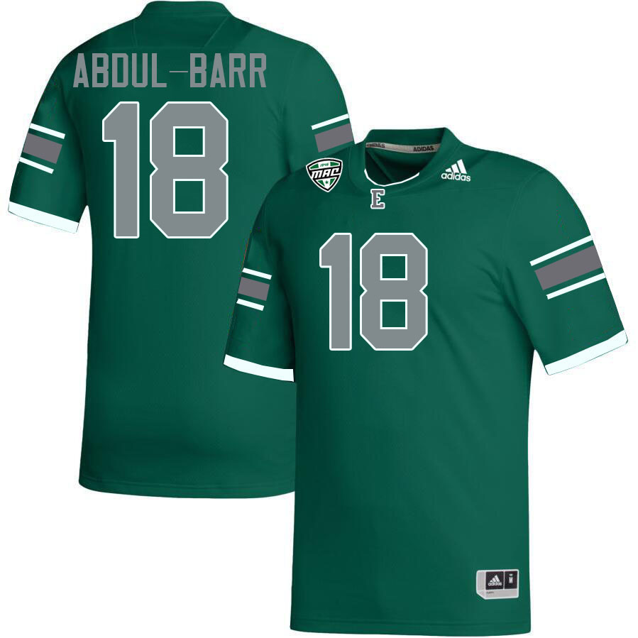 Eastern Michigan Eagles #18 Ali Abdul-Barr College Football Jerseys Stitched Sale-Green